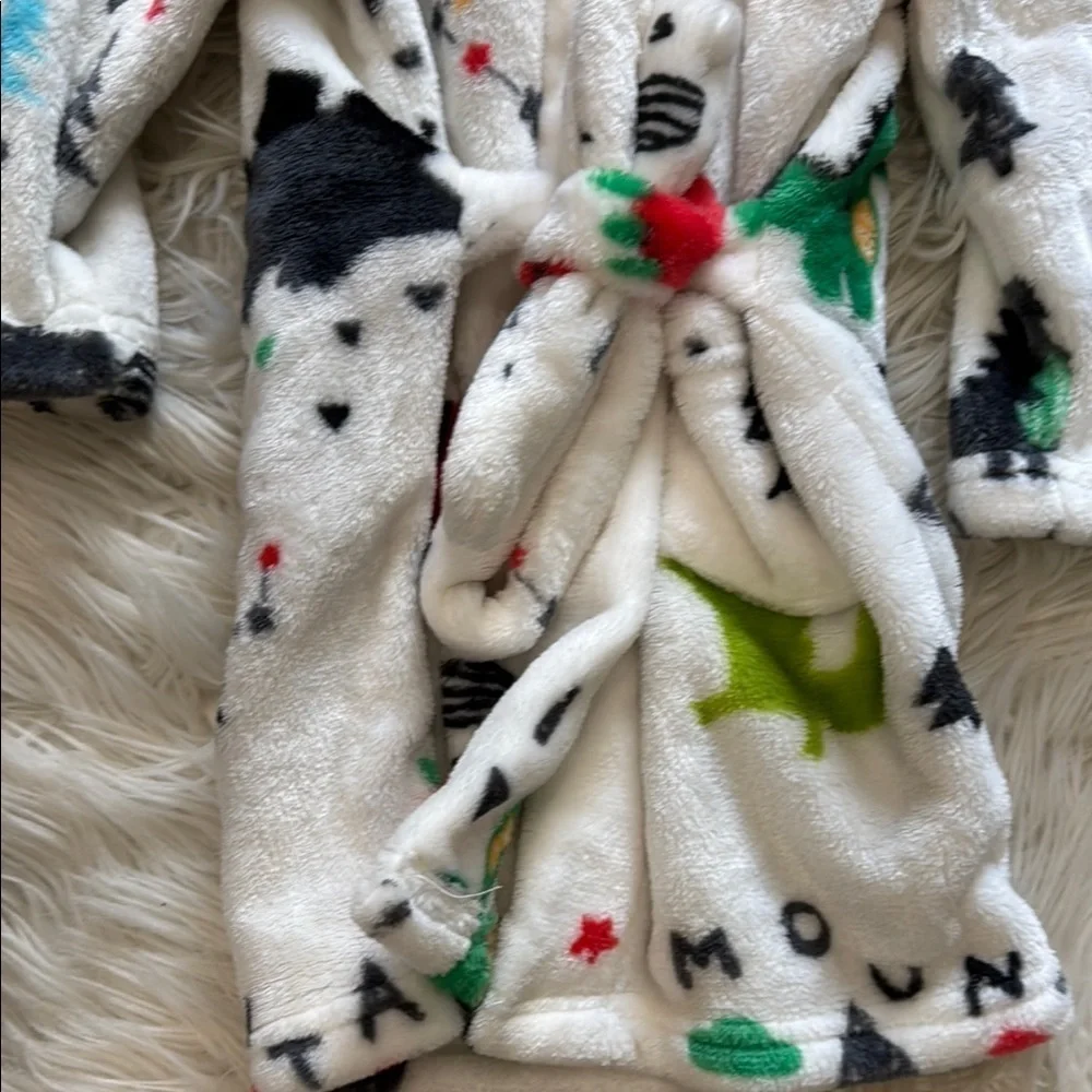 Kids Dinosaur Print Pajama Robe